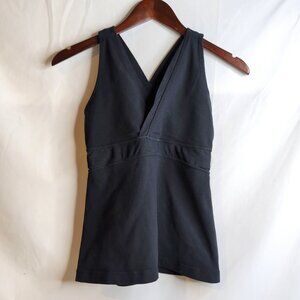 Lululemon Women's Black Tank Top VNeck Mesh, Small